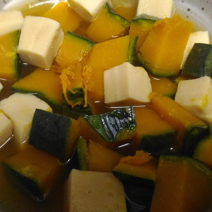 南瓜と高野豆腐のレンジ煮